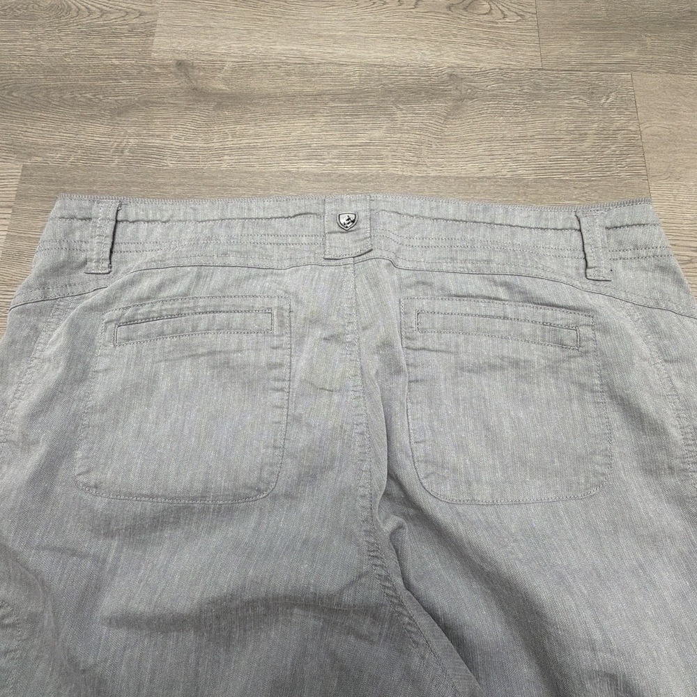 Kuhl Cabo Pants Womens 14 Short Gray Capri Hiking Outdoor Utility Crop Gorpcore - Picture 5 of 13